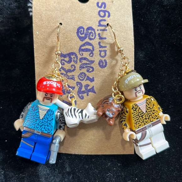 Lego Jewelry - Joe Exotic LEGO Earrings Tiger King